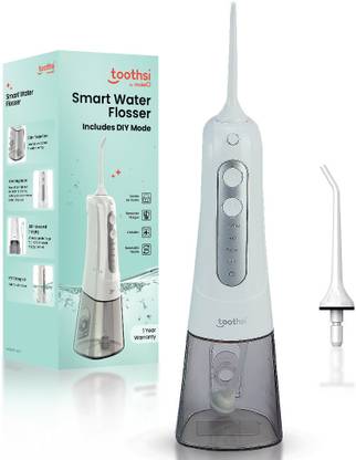 Toothsi Electro Samrt Water Flosser with 2 Jet Tips, USB Rechargeable, 360° Cleaning Power Water Flosser