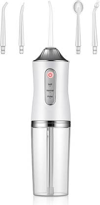 PLUTLO Aqua Floss Teeth Cleaning Water Flosser for Oral Care |3 Modes & 4 Nozzles 220ML Water Flosser