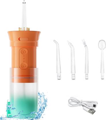 US1984 Dental Water Flosser, Portable, Rechargeable, IPX7 Waterproof, 3 Modes, 4 Nozzle Water Flosser