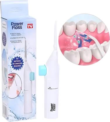 24x7eMall Water Flosser Portable Dental Water Jet teeth cleaner Manual Hand Powered Water Flosser