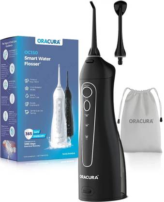 ORACURA Smart OC150 Lite with 150ml Watertank Portable & Rechargeable (Black) Water Flosser