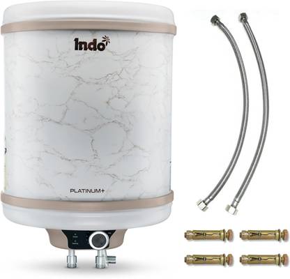 Indo PLATINUM-15, Pipes and Fasteners Included 15 L Storage Water Geyser