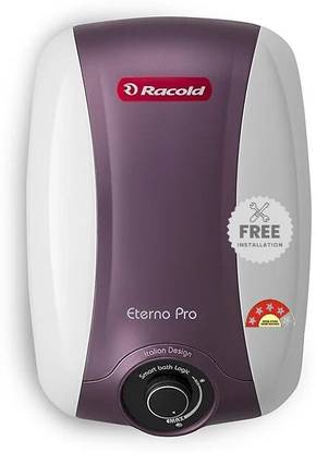 Racold ETERNO PRO 10V 2KW WH/ETERNO PRO SP 10V WH 10 L Storage Water Geyser | 4 Star BEE Energy Rating | with Flexi Pipe and Free Installation