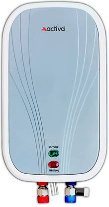 ACTIVA 3 L Instant Water Geyser (Volcano 3 KVA Special Anti Rust Coated With 5 years warranty, White) at Rs. 1899