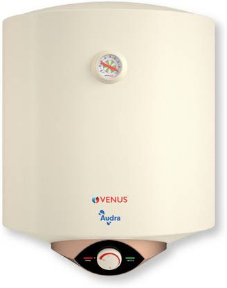 Venus Audra 10AV (White) Water Heater, Porcelain Enamelled Glass Lined Tank, BEE Star Rating - 5 Stars:ISI ; 10 L Storage Water Geyser