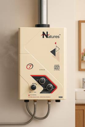 Natures Nature's Gas 7 L Water Geyser ( DLX, White) 7 L Gas Water Geyser