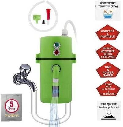 Wish Cloud 1.5 L Instant Water Geyser (Portable Instant Water Heater/Geyser ISI Certified Copper Element, Random Colour)