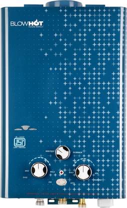 BLOWHOT Automatic LPG Gas Water Heater Geyser, Instant 6 LTR Water Flow, ISI Marked 6 L Gas Water Geyser