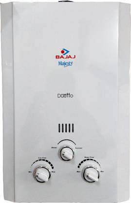 BAJAJ 6 L Gas Water Geyser (Majesty Duetto (LPG), White)