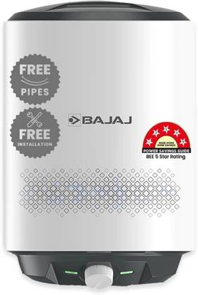 BAJAJ Shield Series Popular Plus 10L 10 L Storage Water Geyser | 5 Star BEE Energy Rating | Glassline Tanked | with Free Pipes and Installation