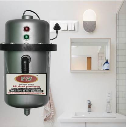 Bio 1 L Instant Water Geyser (Instant portable water heater geyser for use home, Grey)