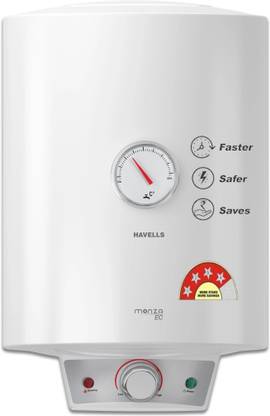 HAVELLS Monza EC 15 L Storage Water Geyser | 4 Star BEE Energy Rating | Glassline Tanked