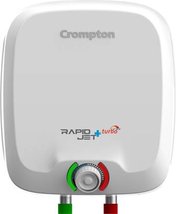 Crompton 6 L Storage Water Geyser (Rapid Jet Plus Turbo, White)