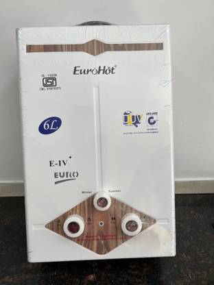 Eurohot 6 L Gas Water Geyser (E-4, White)