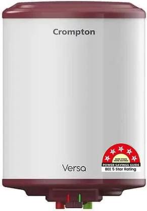 Crompton ASWH-2015 (AMICA) 15 L Storage Water Geyser | 5 Star BEE Energy Rating | Glassline Tanked