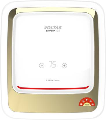 Voltas Crysta Pro 5 Star Digital With Remote, Colour Changing LED, Free Installation 25 L Storage Water Geyser