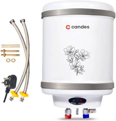 Candes 15 L Storage Water Geyser (Perfecto, White Grey)