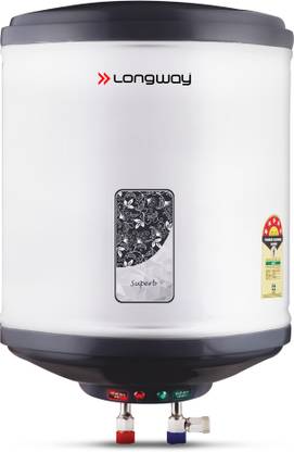 Longway 10 L Storage Water Geyser (Superb, Gray)