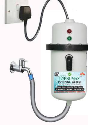 RENUMAX 1 L Instant Water Geyser (Instant portable water heater geyser for use home, White)
