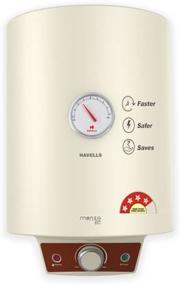 HAVELLS Monza EC 25 L Storage Water Geyser | 4 Star BEE Energy Rating | Glassline Tanked