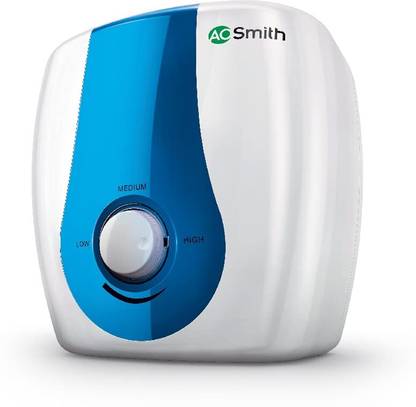 AO Smith 25 L Storage Water Geyser | 2kW | Vertical | Designed for high rise buildings with 8 bar pressure rating | Longer life in hard water conditions with Blue Diamond glass lined tank | BEE 5-star rating for superior energy efficiency power savings | (SDS-Green-025, White)