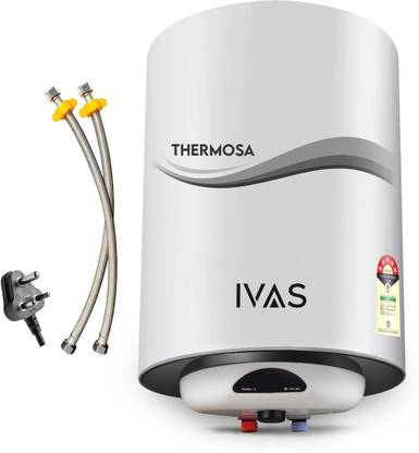IVAS Thermosa ISI Certified 5 Star Energy Saving, Free Installation, Connection Pipes 6 L Storage Water Geyser
