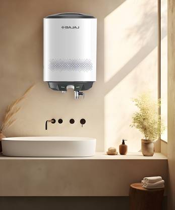 BAJAJ 25 L Storage Water Geyser (Shield Series Popular Plus 25L, White & Grey)