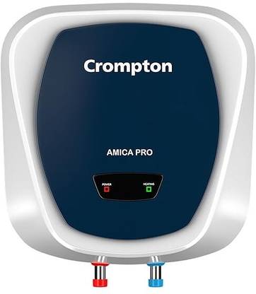 Crompton ASWH-5215 Amica Pro) 15 L Storage Water Geyser | 5 Star BEE Energy Rating | Glassline Tanked