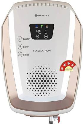 HAVELLS Magnatron 25 L Storage Water Geyser | 4 Star BEE Energy Rating | Glassline Tanked