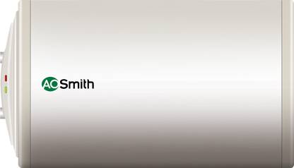 AO Smith 15 L Storage Water Geyser | 2kW | Horizontal | Designed for high rise buildings with 8 bar pressure rating | Longer life in hard water conditions with Blue Diamond glass lined tank | BEE 4-star rating for high energy efficiency power savings | (HAS-X1-015-LHS, White)