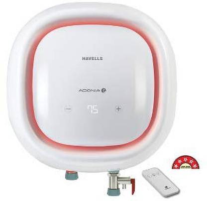 HAVELLS Adonia R Digital 15 Liters With Remote ( WhiteRed) 15 L Storage Water Geyser