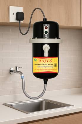 Bajya Water Geyser (instant portable water Heater/Geyser for Home Office Restaurants Labs) 1 L Instant 1 L Instant Water Geyser