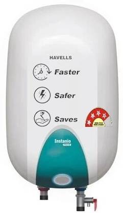 HAVELLS Instanio Prime 25 L Storage Water Geyser | 4 Star BEE Energy Rating | Glassline Tanked