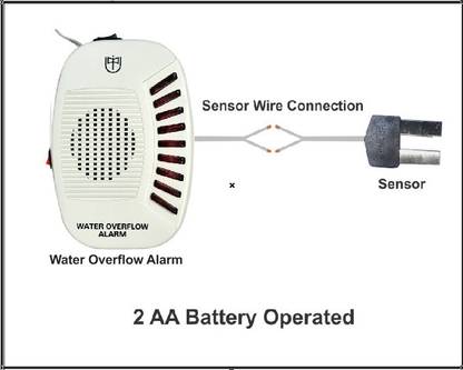 Aarav Enterprises Pyano Shape Water Overflow Alarm for Water Leak Water Leak Detector