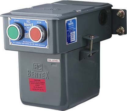 RC BENTEX Single Phase RDL Oil Immersed DOL Submersible Control Starter 3 HP, 105000003 Water Pump Starter