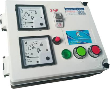 rc electric india 2.HP Submersible pump control panel/starter pvc box Water Pump Starter