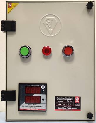 S J S J DIGITAL SINGLE PHASE SUPER STAR DMC PANEL 1 HP Water Pump Starter