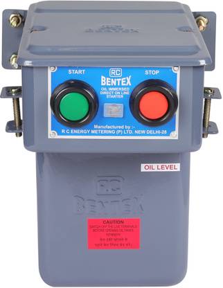 RC BENTEX Three Phase RDL Oil Immersed DOL Submersible Control Starter 10 HP, 305000007 Water Pump Starter