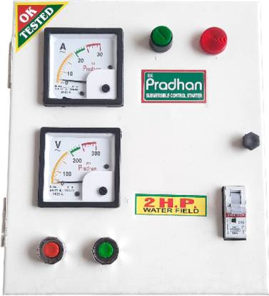 PRADHAAN PRADHAN 2 HP Single Phase Water Field HD Submersible Pump Starter Pane 240V Submersible Water Pump