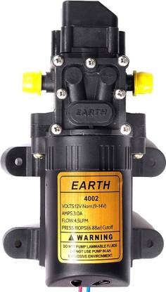 Dgk Heavy Duty 12V DC Moter Pump set 110 PSI | Micro Electric Diaphragm Pump Diaphragm Water Pump