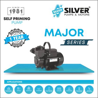 SILVER Major 100 - 1.00HP Self Primming Pump Centrifugal Water Pump