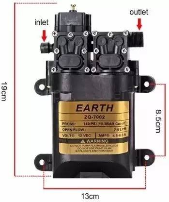 AKSSW 12v DC Battery Sprayer Motor Double/Diaphragm Water Pump Diaphragm Water Pump