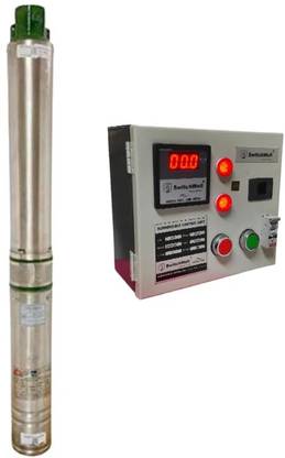 CRI Pump 1.5 HP, 15 Stage Pump, 100 Meter Head and Digital Control Starter/Panel Submersible Water Pump