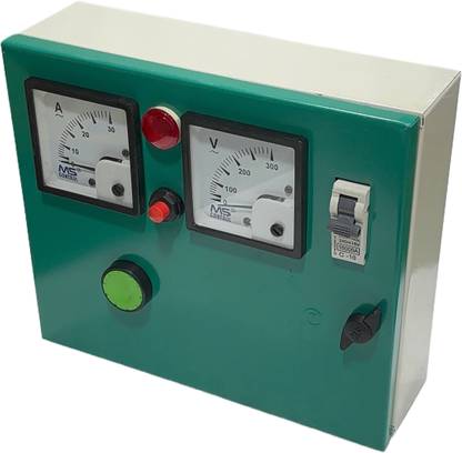 M S control 0.5 HP Single Phase Submersible for Water Motor Pump | MCB Panel Submersible Water Pump ( white) Submersible Water Pump