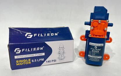 Filison High Pressure 12V DC Water Pump | 140 PSI Single Motor Diaphragm Water Pump Diaphragm Water Pump