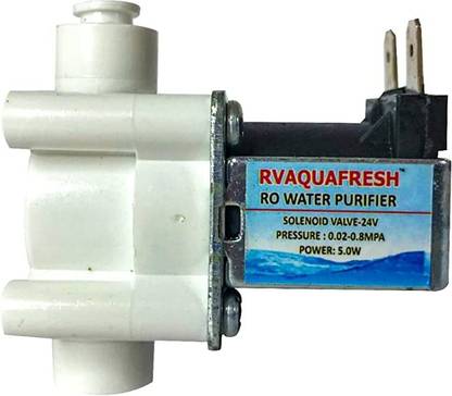 RVAQUAFRESH Solenoid Valve 24v | Valve Water Flow Control for All Type of RO Water Purifiers Diaphragm Water Pump