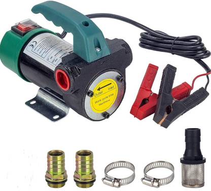 FLOJOY 12V 200W 45L/min DC Portable Self-Priming Kerosene Fuel Tranfer Pump 25Feet Centrifugal Water Pump