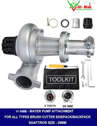 VI-MAK WATER PUMP ATTACHMENT FOR BRUSH CUTTER|26MM SHAFT SIZE Centrifugal Water Pump
