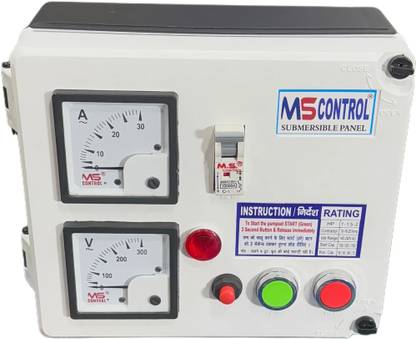 M S control 1 HP Single Phase Automatic Panel For Submersible water filled pump ( PVC) Submersible Water Pump