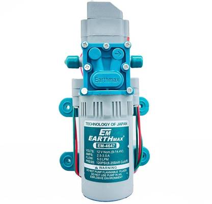EARTHMAX 110 PSI-4.5 LPM-High Pressure 12v DC Water Pump Battery Operated Sprayer Motor Diaphragm Water Pump
